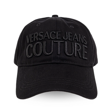 Gorra Versace negra bordado al tono